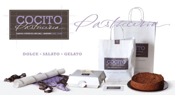 progetto di rebranding per Pasticceria Cocito